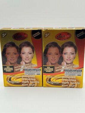 Veetgold Whitening Magic Soap - Gold/Orange Facial Exfoliant & Scrub 1pc